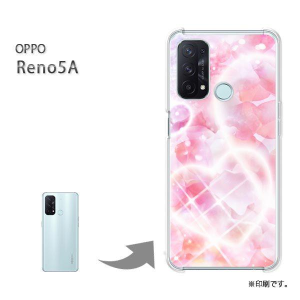 ���� OPPO Reno5A �J�o�[ �n�[�h�P�[�X �f�U�C�� �n�[�g�E�L���L��(�s���N)/reno5a-pc-new0722