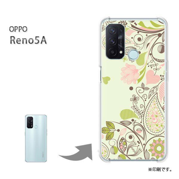 ���� OPPO Reno5A �J�o�[ �n�[�h�P�[�X �f�U�C�� �ԁE�n�[�g(�s���N)/reno5a-pc-new0734