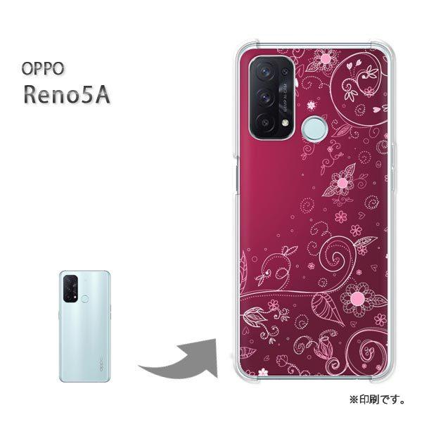���� OPPO Reno5A �J�o�[ �n�[�h�P�[�X �f�U�C�� �ԁE�n�[�g(�s���N)/reno5a-pc-new0738