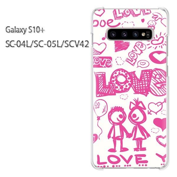 ���� Galaxy S10+ SC-04L SC-05L SCV42 �M�����N�V�[ galaxys10plus �n�[�h�P�[�X �f�U�C��  LOVE136/sc04l-PM136