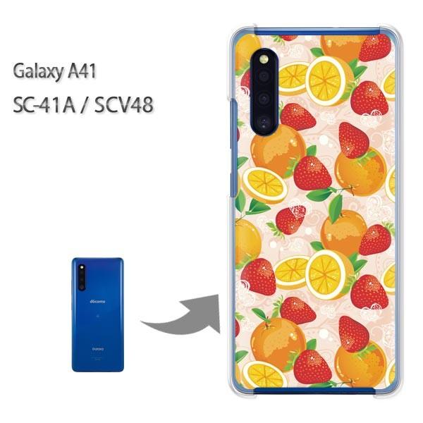 GalaxyA41 �P�[�X SCV48 SC-41A �J�o�[ �N���A �n�[�h�P�[�X �f�U�C��  �t���[�c056/sc41a-PM056