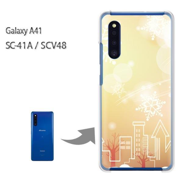 GalaxyA41 �P�[�X SCV48 SC-41A �J�o�[ �N���A �n�[�h�P�[�X �f�U�C��  �X�m�[233/sc41a-PM233