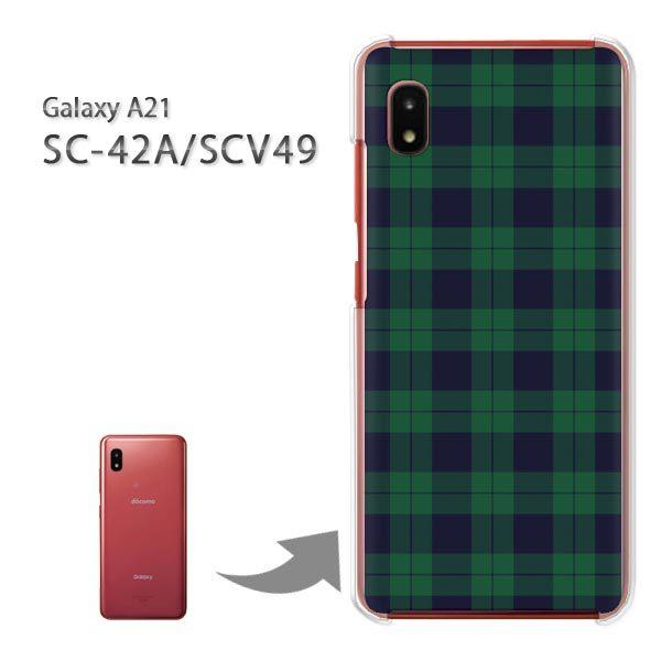 ���� SC-42A SCV49 �P�[�X �J�o�[ Galaxy A21 �n�[�h�P�[�X �f�U�C�� �`�F�b�N3�i�΁j/sc42a-M859