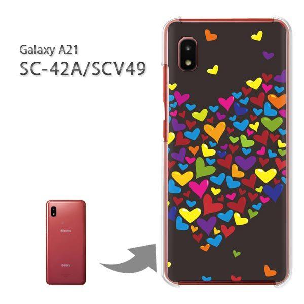 ���� SC-42A SCV49 �P�[�X �J�o�[ Galaxy A21 �n�[�h�P�[�X �f�U�C�� �n�[�g�E�J���t��(��)/sc42a-pc-new0570