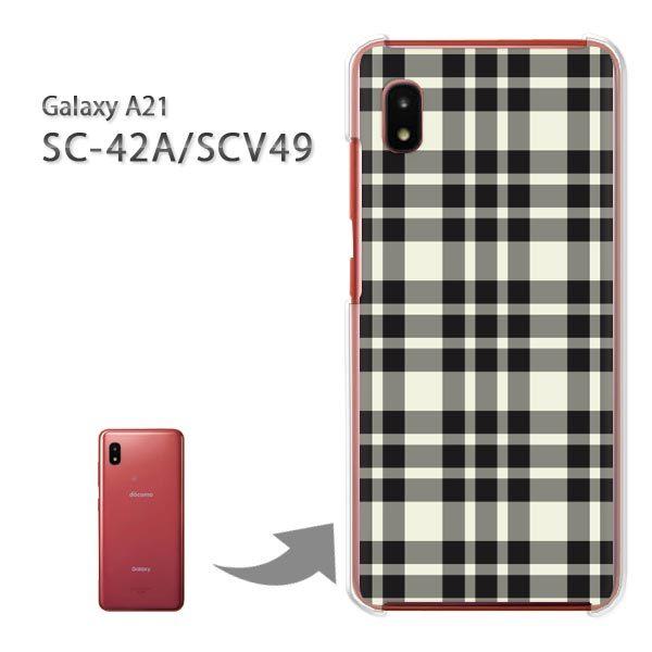 ���� SC-42A SCV49 �P�[�X �J�o�[ Galaxy A21 �n�[�h�P�[�X �f�U�C�� �`�F�b�N(�O���[��)/sc42a-pc-new0864