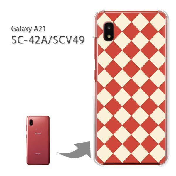 ���� SC-42A SCV49 �P�[�X �J�o�[ Galaxy A21 �n�[�h�P�[�X �f�U�C�� �`�F�b�N�E�A�[�K�C��(��)/sc42a-pc-new0926