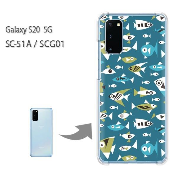 ���� SC-51A �P�[�X SCG01 �J�o�[ Galaxy S20 5G �N���A �n�[�h�P�[�X �f�U�C�� ���E����(�u���[)/sc51a-pc-new0986