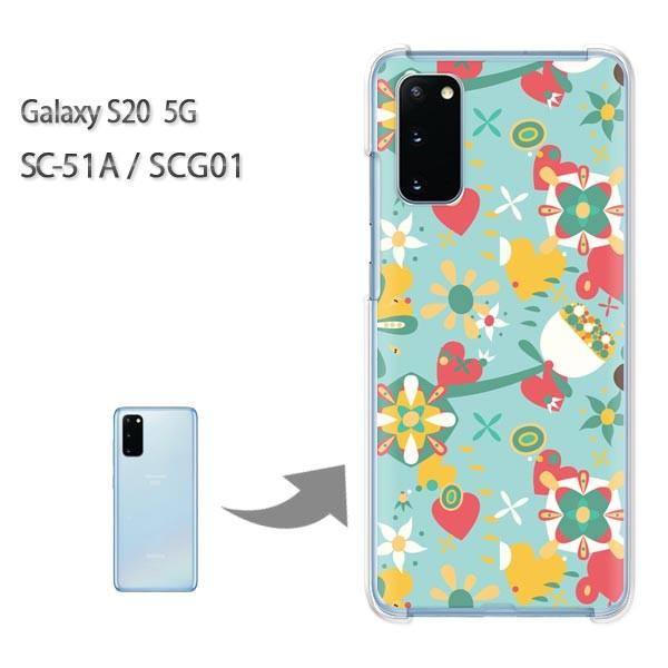SC-51A �P�[�X SCG01 �J�o�[ Galaxy S20 5G �N���A �n�[�h�P�[�X �f�U�C��  �n�[�g�t�����[055/sc51a-PM055
