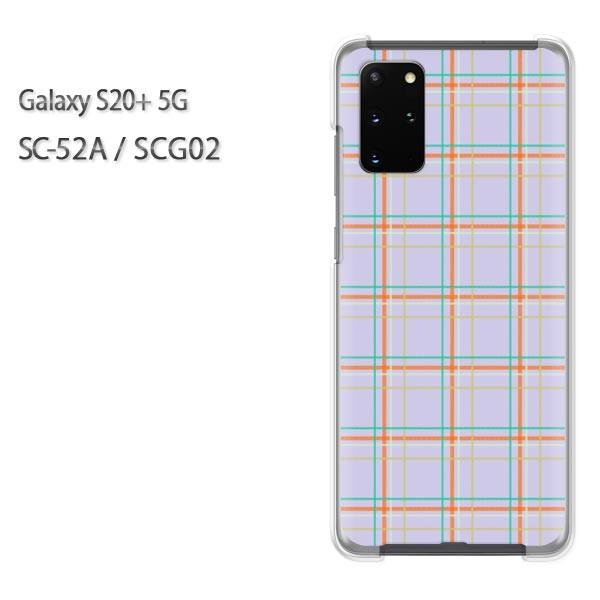 SC-52A �P�[�X SCG02 �J�o�[ Galaxy S20+ 5G �N���A �n�[�h�P�[�X �f�U�C�� �`�F�b�N(��)/sc52a-pc-new0870