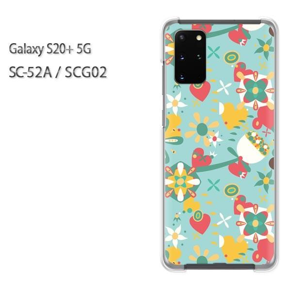 SC-52A �P�[�X SCG02 �J�o�[ Galaxy S20+ 5G �N���A �n�[�h�P�[�X �f�U�C��  �n�[�g�t�����[055/sc52a-PM055