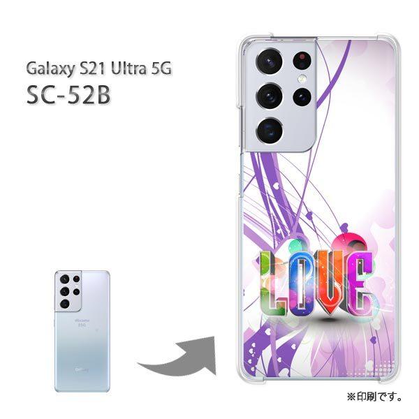SC-52B Galaxy S21 Ultra 5G �J�o�[ �n�[�h�P�[�X �f�U�C�� �n�[�g�ELOVE(��)/sc52b-pc-new0595