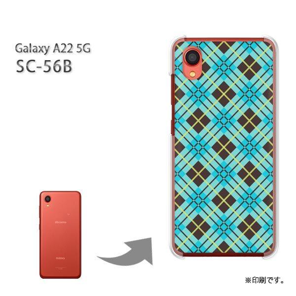 SC-56B Galaxy A22 5G �J�o�[ �n�[�h�P�[�X �f�U�C�� �`�F�b�N�E�A�[�K�C��(�u���[)/sc56b-pc-new0853