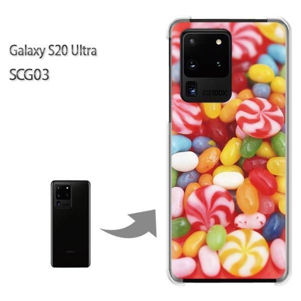 GalaxyS20 Ultra SCG03 �J�o�[ �N���A �n�[�h�P�[�X �f�U�C�� �X�C�[�c�E�L�����f�B�[(�ԁE���j/scg03-pc-new0401