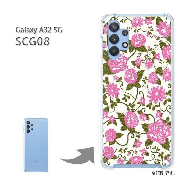 ���� SCG08 Galaxy A32 5G �J�o�[ �n�[�h�P�[�X �f�U�C�� �� �s���N/scg08-M722