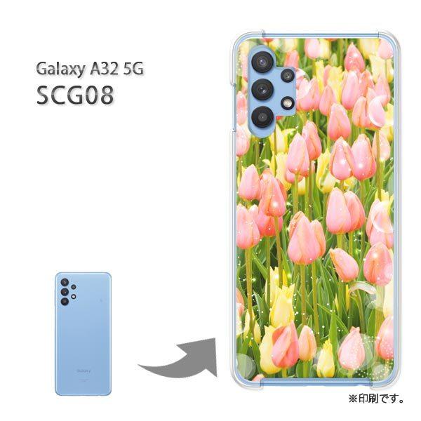 SCG08 Galaxy A32 5G �J�o�[ �n�[�h�P�[�X �f�U�C��  �ԁE�`���[���b�v(�s���N)/scg08-pc-ne241