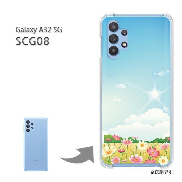 ���� SCG08 Galaxy A32 5G �J�o�[ �n�[�h�P�[�X �f�U�C�� �t�����[166/scg08-PM166