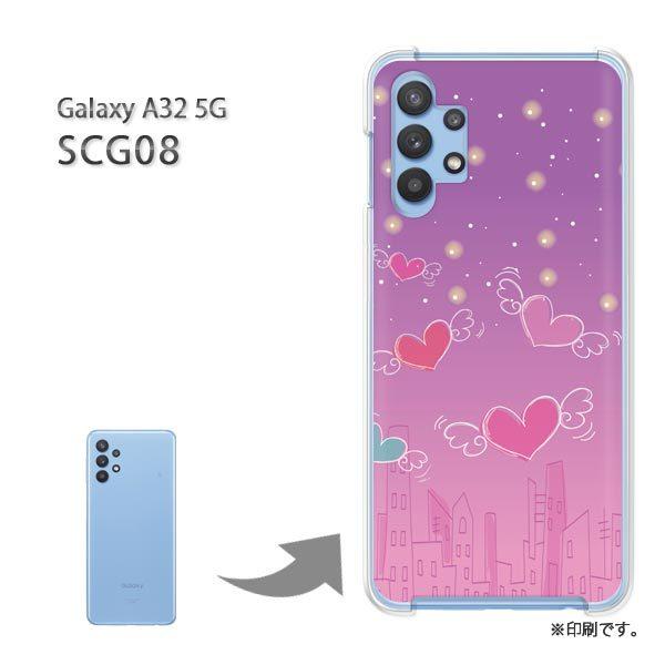 ���� SCG08 Galaxy A32 5G �J�o�[ �n�[�h�P�[�X �f�U�C�� �n�[�g313/scg08-PM313