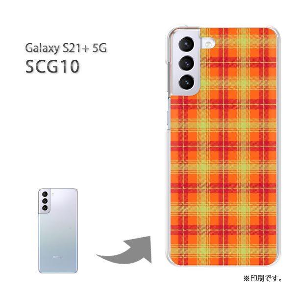 SCG10 Galaxy S21+ 5G �J�o�[ �n�[�h�P�[�X �f�U�C�� �`�F�b�N(�I�����W)/scg10-pc-new0914