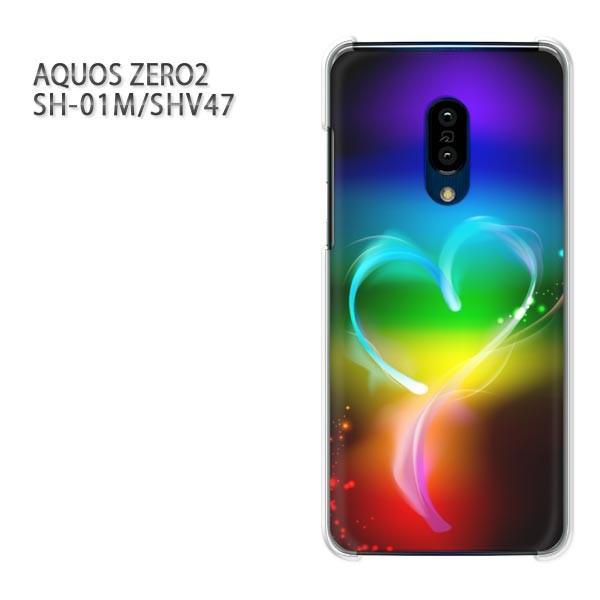 ���� SH-01M SHV47 AQUOS ZERO2 �A�N�I�X�[��2 �P�[�X �n�[�h �v�����g ��� �f�U�C�� �n�[�g�E�L���L��(��)/sh01m-pc-new1407