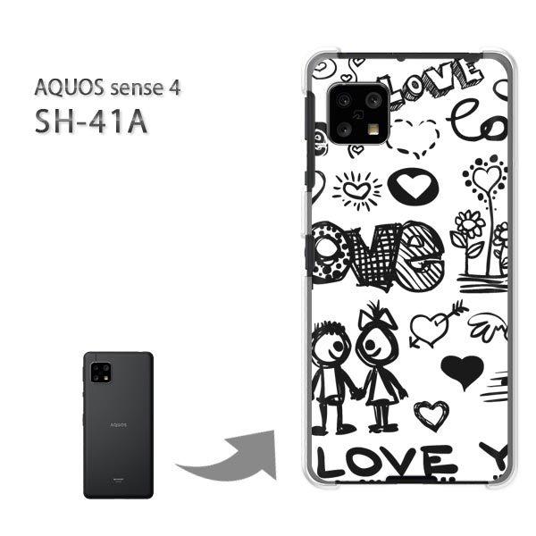  SH-41A P[X Jo[ AQUOS sense4 n[hP[X fUC n[gELOVE()/sh41a SH-53A-pc-new0557