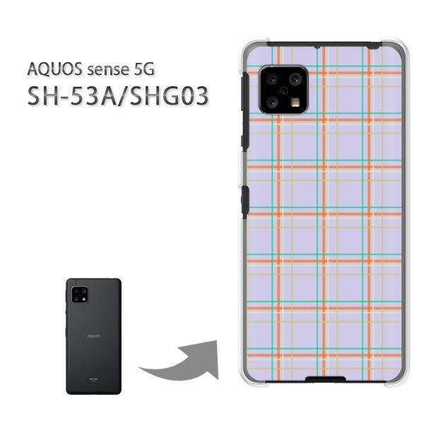 SHG03 SH-53A �P�[�X �J�o�[ AQUOS sense 5G �n�[�h�P�[�X �f�U�C�� �`�F�b�N(��)/SHG03 SH-53A-pc-new0870