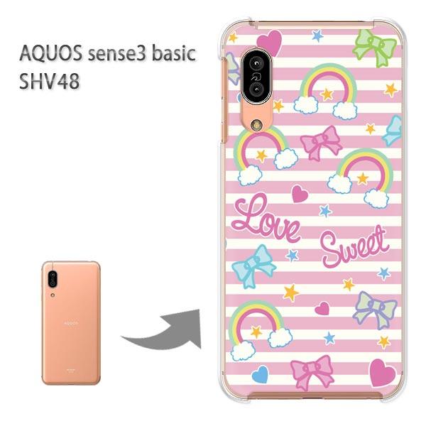 SHV48 �P�[�X AQUOS sense3 basic �n�[�h �v�����g ��� �f�U�C��  ���{����/shv48-M726