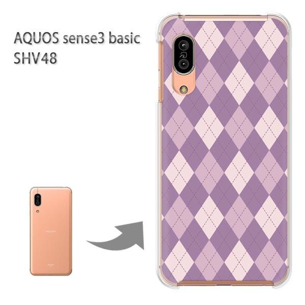 SHV48 �P�[�X AQUOS sense3 basic �n�[�h �v�����g ��� �f�U�C��  �A�[�K�C���E��/shv48-M842