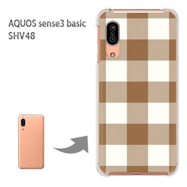 SHV48 �P�[�X AQUOS sense3 basic �n�[�h �v�����g ��� �f�U�C��  �`�F�b�N2�i���j/shv48-M857