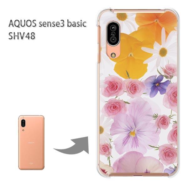 SHV48 �P�[�X AQUOS sense3 basic �n�[�h �v�����g ��� �f�U�C��  �t�����[�~�b�N�X�iB�j/shv48-M911
