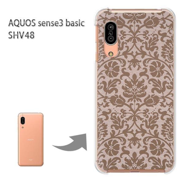 SHV48 �P�[�X AQUOS sense3 basic �n�[�h �v�����g ��� �f�U�C�� �V���v��(�u���E��)/shv48-pc-new0228