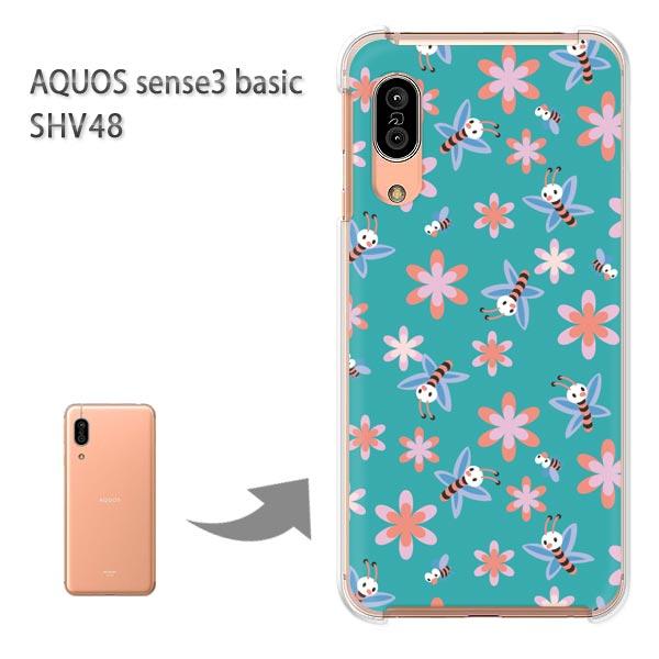 SHV48 �P�[�X AQUOS sense3 basic �n�[�h �v�����g ��� �f�U�C�� �ԁE�I(�O���[��)/shv48-pc-new0971