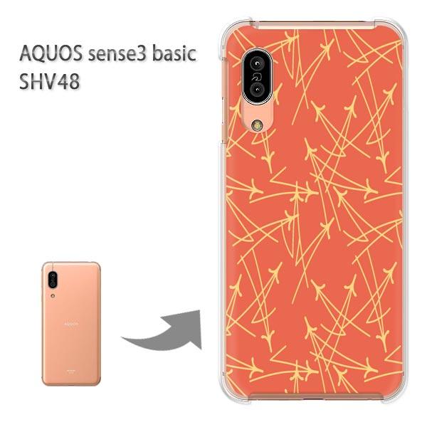 SHV48 �P�[�X AQUOS sense3 basic �n�[�h �v�����g ��� �f�U�C�� �a��(�I�����W)/shv48-pc-new1279