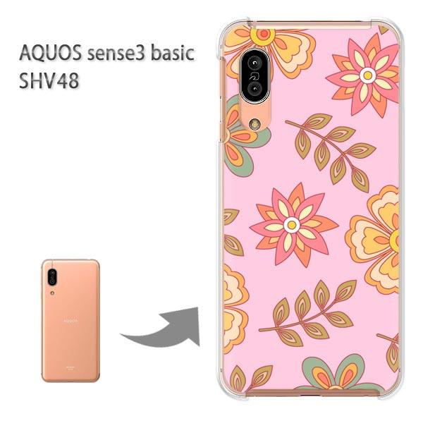 SHV48 �P�[�X AQUOS sense3 basic �n�[�h �v�����g ��� �f�U�C�� �ԁE���g��(�s���N)/shv48-pc-new1724