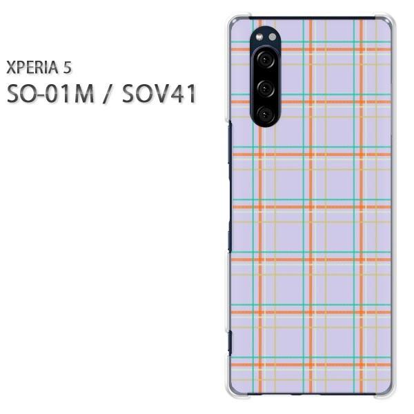 SO-01M SOV41 Xperia5 �G�N�X�y���A5 �n�[�h�P�[�X �f�U�C�� �`�F�b�N(��)/so01m-pc-new0870