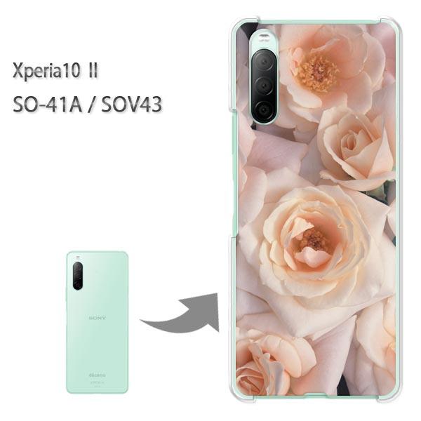 SOV43 �P�[�X SO-41A �J�o�[ Xperia10II �N���A �n�[�h�P�[�X �f�U�C��  �ԁE�o��(�s���N)/so41a-pc-ne038