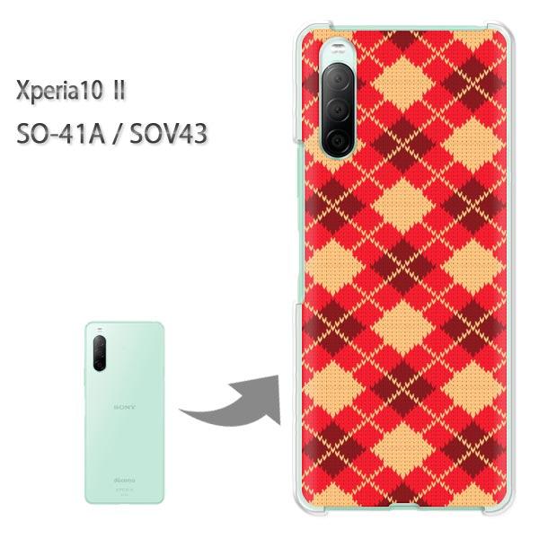 SOV43 �P�[�X SO-41A �J�o�[ Xperia10II �N���A �n�[�h�P�[�X �f�U�C�� �`�F�b�N�E�A�[�K�C��(��)/so41a-pc-new0906
