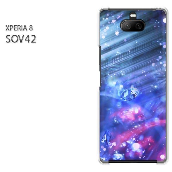 SOV42 Xperia8 �G�N�X�y���A8 �n�[�h�P�[�X �f�U�C�� �i�C�g�N���X�^��/sov42-M987