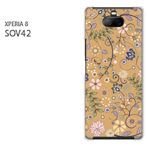 SOV42 Xperia8 �G�N�X�y���A8 �n�[�h�P�[�X �f�U�C�� �ԁE�V���v��(�u���E��)/sov42-pc-new1652