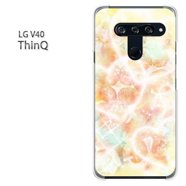���� LG V40 ThinQ �P�[�X �J�o�[ �f�U�C��  �n�[�g�E�t�����[�iC�j/v40-M958