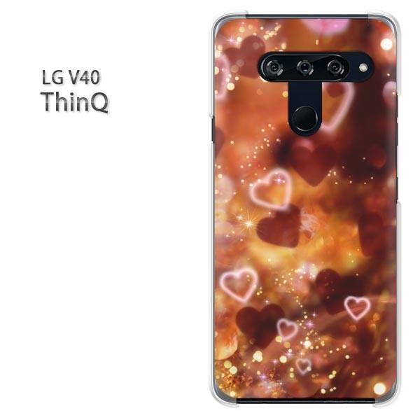 ���� LG V40 ThinQ �P�[�X �J�o�[ �f�U�C��  �n�[�g�N���X�^���iC�j/v40-M959