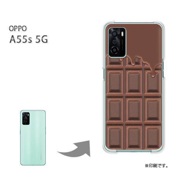 ���� OPPO A55s 5G �J�o�[ �n�[�h�P�[�X �f�U�C�� �`���R �n���Ă�milk�`���R���[�g/a55s-M605