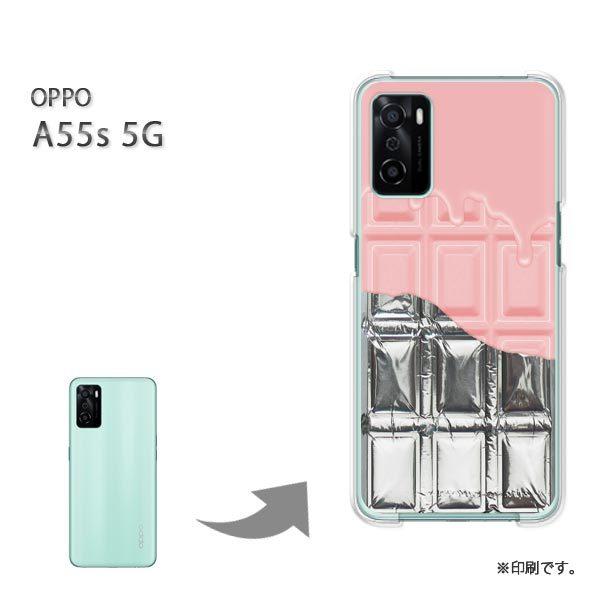OPPO A55s 5G �J�o�[ �n�[�h�P�[�X �f�U�C�� �`���R�⎆�t �n���Ă�䕃`���R���[�g/a55s-M610
