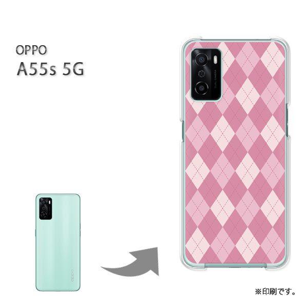 OPPO A55s 5G �J�o�[ �n�[�h�P�[�X �f�U�C�� �A�[�K�C���E�s���N/a55s-M841