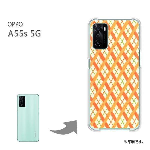 OPPO A55s 5G �J�o�[ �n�[�h�P�[�X �f�U�C�� �`�F�b�N(�I�����W)/a55s-pc-new0283
