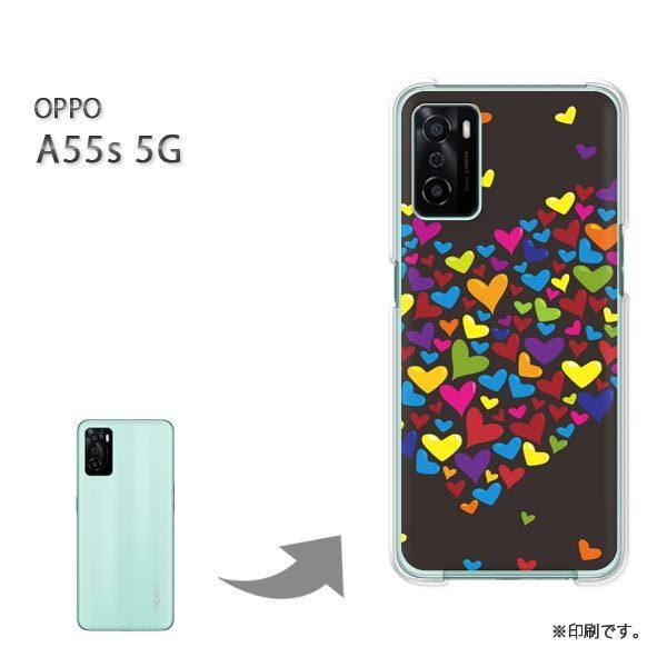 OPPO A55s 5G �J�o�[ �n�[�h�P�[�X �f�U�C�� �n�[�g�E�J���t��(��)/a55s-pc-new0570