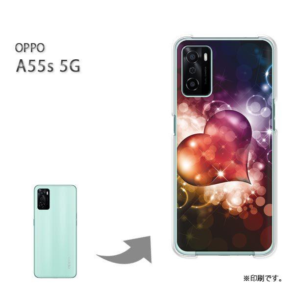 OPPO A55s 5G �J�o�[ �n�[�h�P�[�X �f�U�C�� �L���L���n�[�g132/a55s-PM132