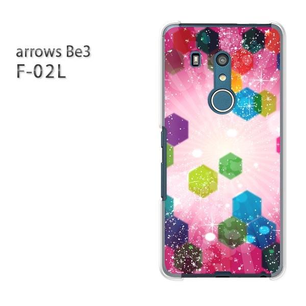 F-02L �P�[�X arrows Be3 �A���[�Y �J�o�[ �n�[�h ���E�L���L��(�s���N)/f02l-pc-new1373