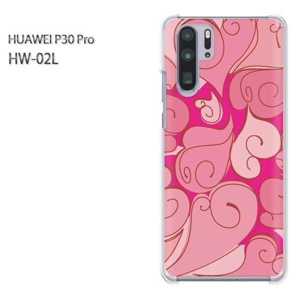 P30 Pro �P�[�X �J�o�[ HW-02L HUAWEI �f�U�C�� �n�[�g(�s���N)/hw02l-pc-ne071
