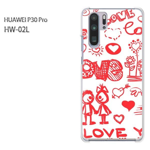 P30 Pro �P�[�X �J�o�[ HW-02L HUAWEI �f�U�C�� �V���v���ELOVE(��)/hw02l-pc-ne073