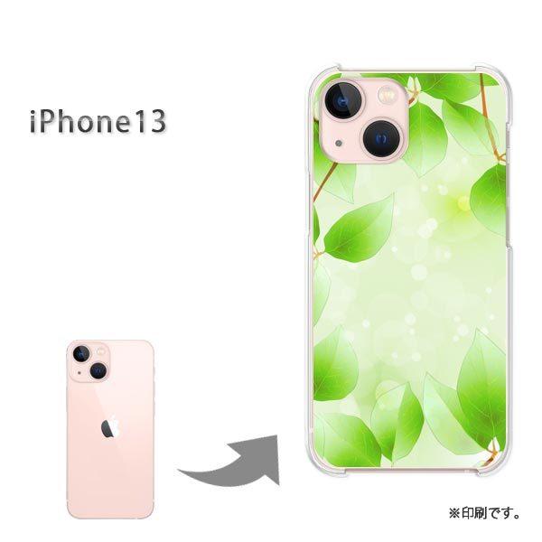 iPhone13 �J�o�[ �n�[�h�P�[�X �f�U�C�� �ԁE�t�E�L���L��(�O���[��)/i13-pc-new1377